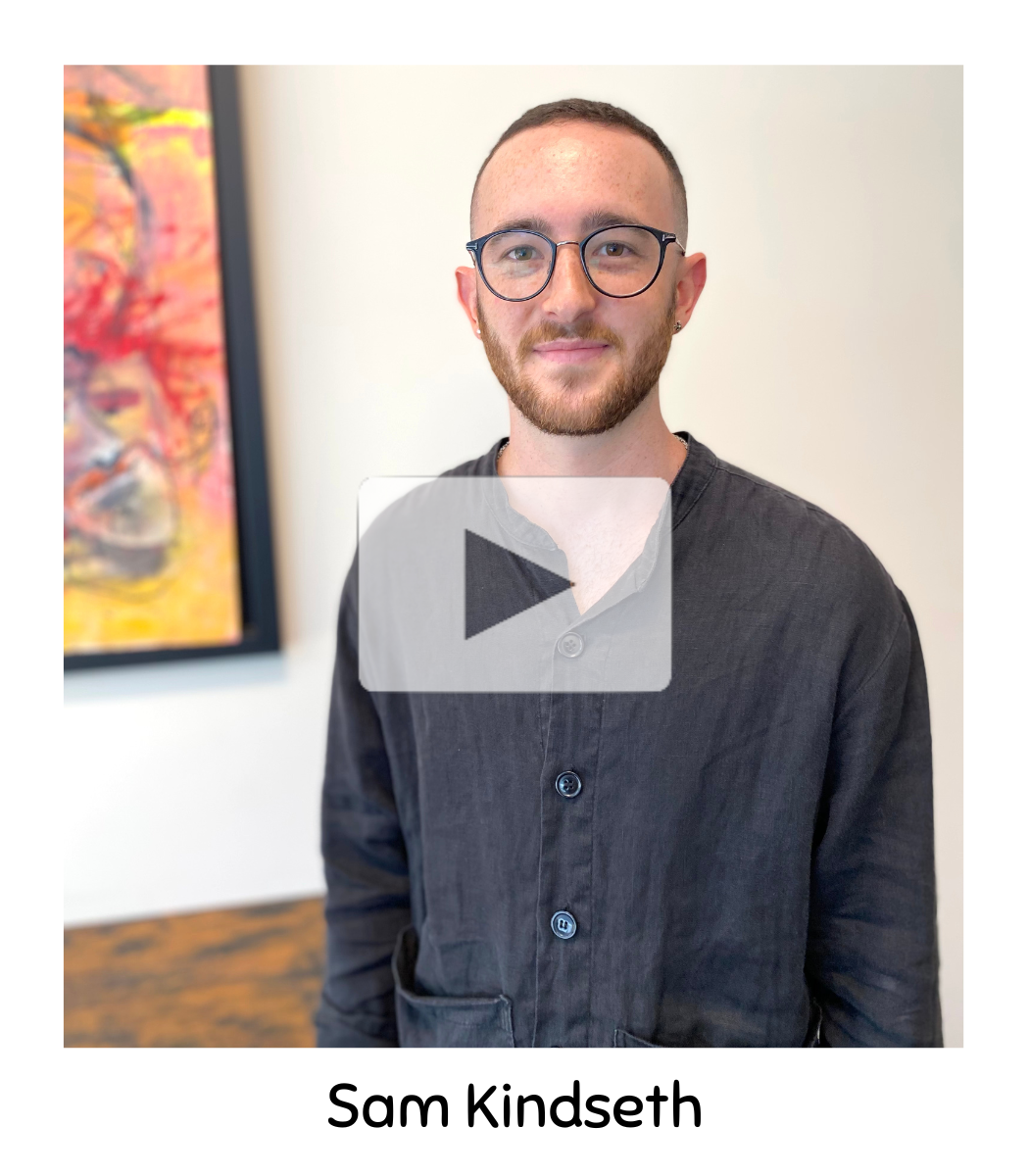 Sam Kindseth looks warmly at the camera