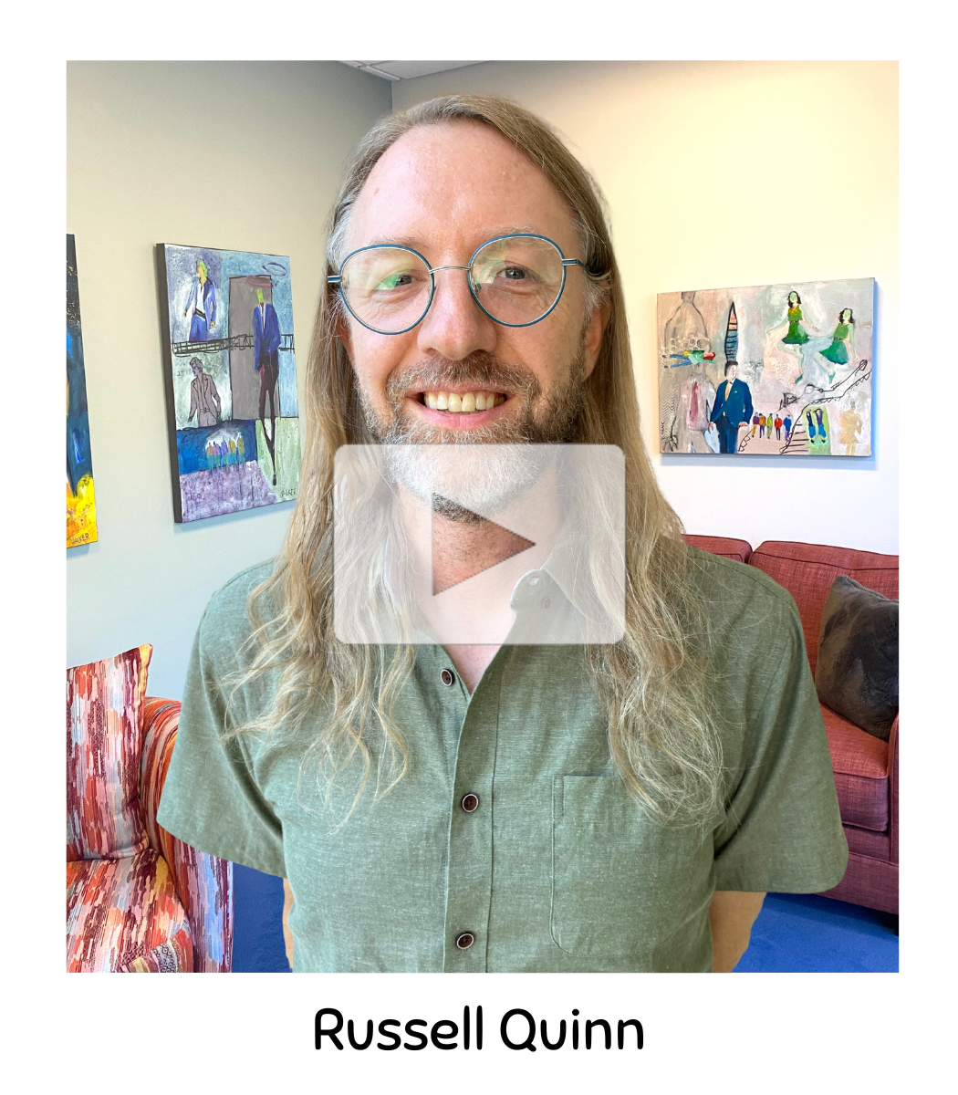 Russell Quinn smiles warmly