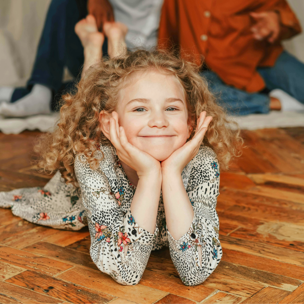 happy little girl